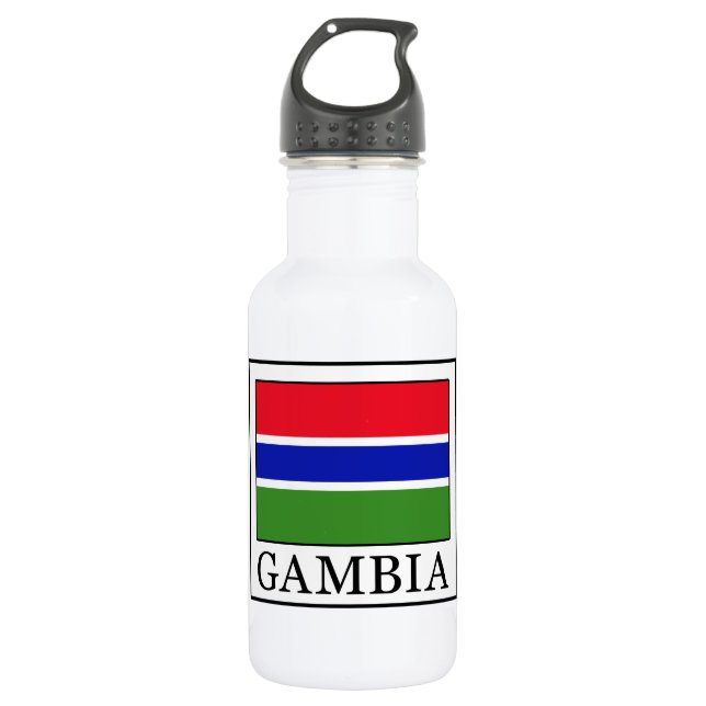 Gambia Stainless Steel Water Bottle (Front)