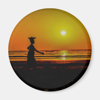 Gambia Sunset Magnet