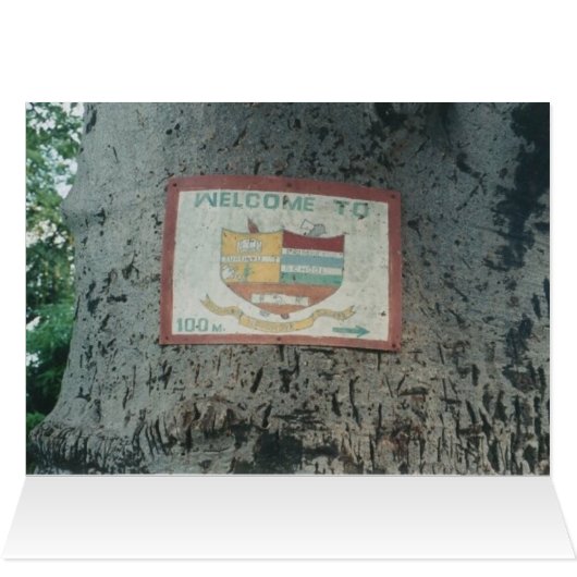 Gambia Village series Card #3 (Inside Horizontal (Top))