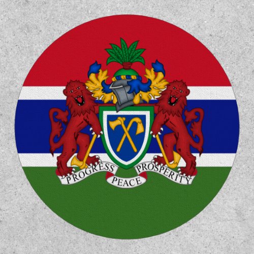 Gambian Flag  Coat of Arms Flag of The Gambia Patch