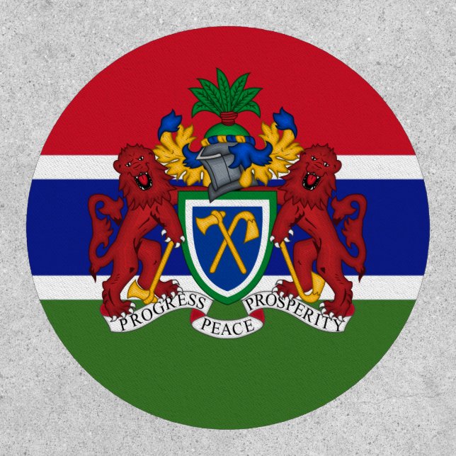 Gambian Flag & Coat of Arms, Flag of The Gambia Patch (Front)