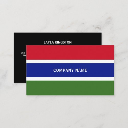 Gambian Flag Flag of The Gambia Business Card