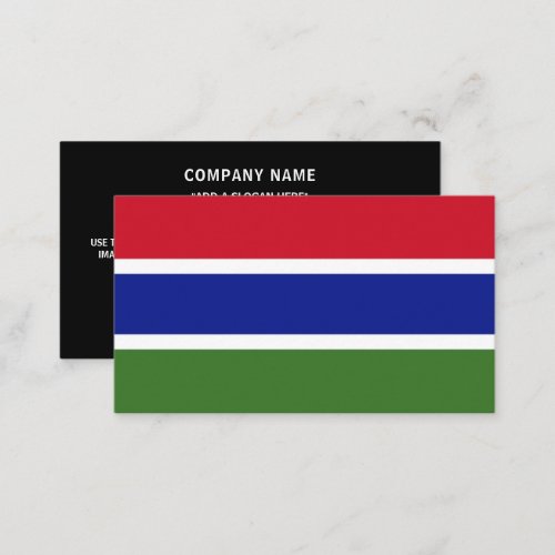 Gambian Flag Flag of The Gambia Business Card