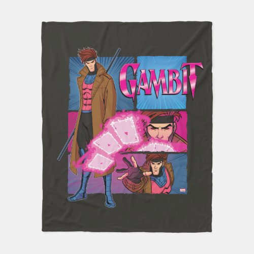 Gambit Character Panel Graphic Fleece Blanket