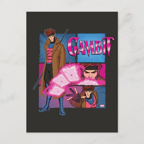 Gambit Character Panel Graphic Postcard