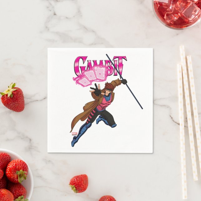 Gambit Character Pose Napkins (Insitu)