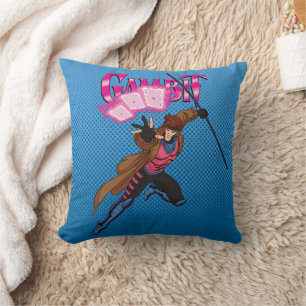 Gambit Character Pose Throw Pillow