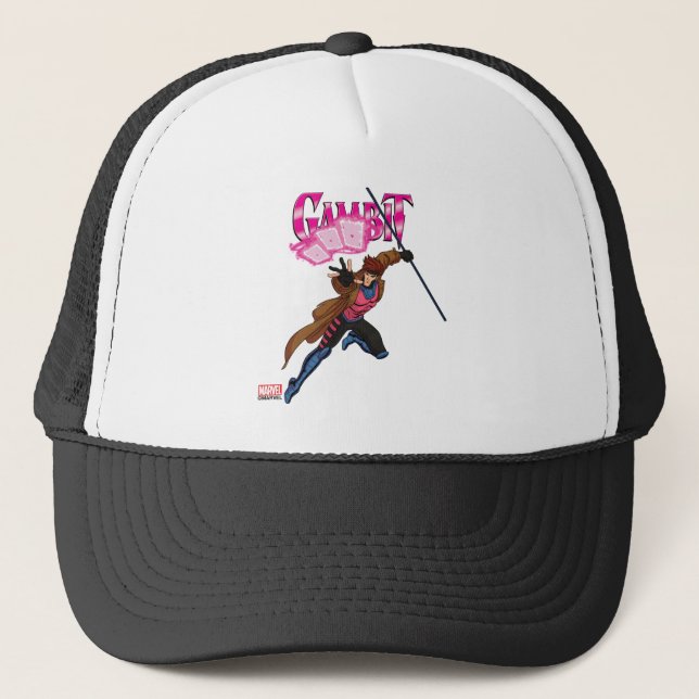 Gambit Character Pose Trucker Hat (Front)