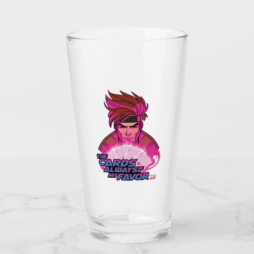 Gambit _ The Cards Always Be In My Favor Glass