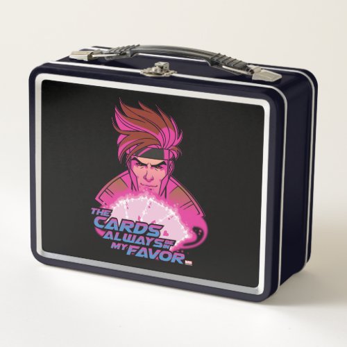 Gambit _ The Cards Always Be In My Favor Metal Lunch Box