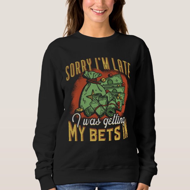 Gamble gambling addiction casino gambling addict g sweatshirt (Front)