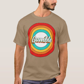 Gamble Name Shirt Vintage Gamble Circle