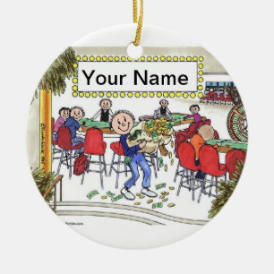 Gambler - Male Ceramic Ornament