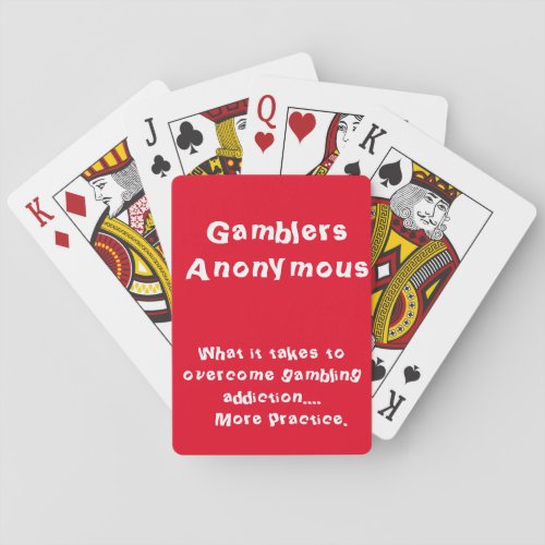 Gamblers Anonymous Playing Cards
