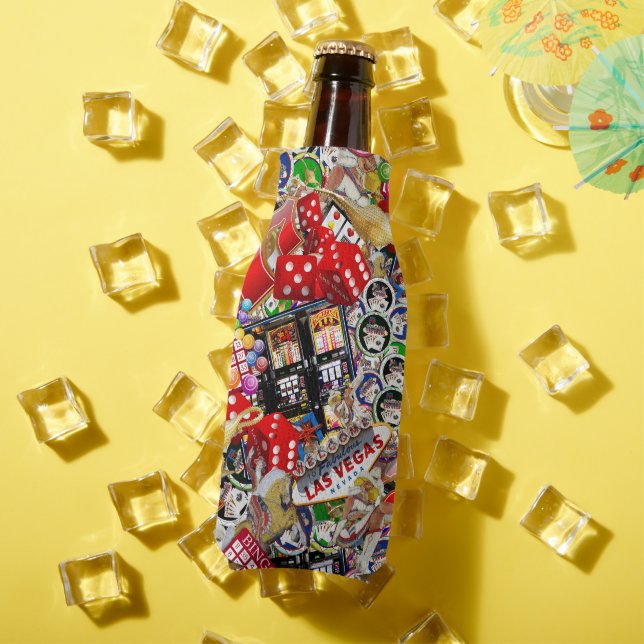 Gamblers Delight - Las Vegas Icons Bottle Cooler (In Situ Summer)