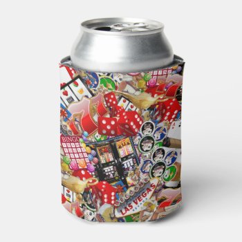 Gamblers Delight - Las Vegas Icons Can Cooler by LasVegasIcons at Zazzle