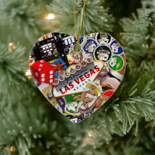 Gamblers Delight - Las Vegas Icons Ceramic Ornament