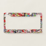 Gamblers Delight - Las Vegas Icons Collage License Plate Frame at Zazzle