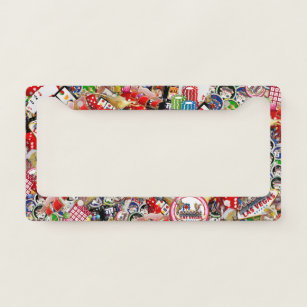 Gamblers Delight - Las Vegas Icons Collage License Plate Frame