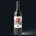 Gamblers Delight - Las Vegas Icons Collage Wine Label<br><div class="desc">* All within this playing card shape you'll find a fun Las Vegas Collage with lots of colorful icons from the Las Vegas sign, to craps table, red dice, slot machines, bingo and more Las Vegas Icons – a real Gamblers Delight! * * Click the CUSTOMIZE button to get started...</div>