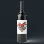 Gamblers Delight - Las Vegas Icons Collage Wine Label<br><div class="desc">* All within this playing card shape you'll find a fun Las Vegas Collage with lots of colorful icons from the Las Vegas sign, to craps table, red dice, slot machines, bingo and more Las Vegas Icons – a real Gamblers Delight! * * Click the CUSTOMIZE button to get started...</div>