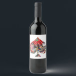 Gamblers Delight - Las Vegas Icons Collage Wine Label<br><div class="desc">* All within this playing card shape you'll find a fun Las Vegas Collage with lots of colorful icons from the Las Vegas sign, to craps table, red dice, slot machines, bingo and more Las Vegas Icons – a real Gamblers Delight! * * Click the CUSTOMIZE button to get started...</div>