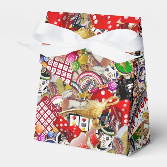 Gamblers Delight - Las Vegas Icons Favor Boxes (Front Side)