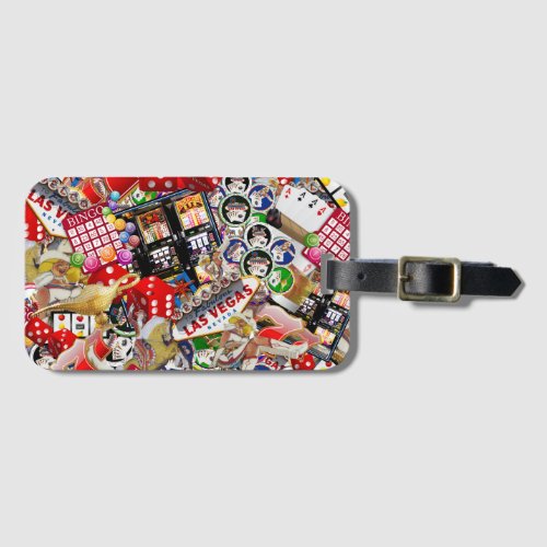 Gamblers Delight _ Las Vegas Icons Luggage Tag