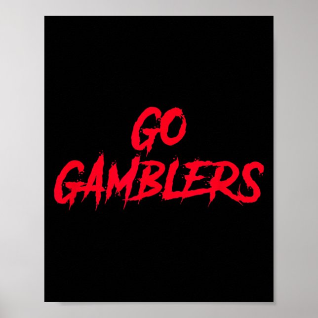 Gamblers Houston Football Tailgate Poster (Front)