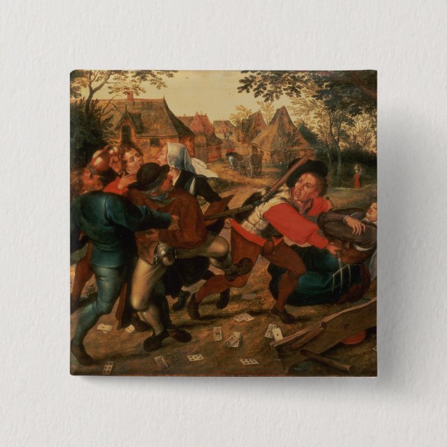 Gamblers Quarrelling Button (Front)