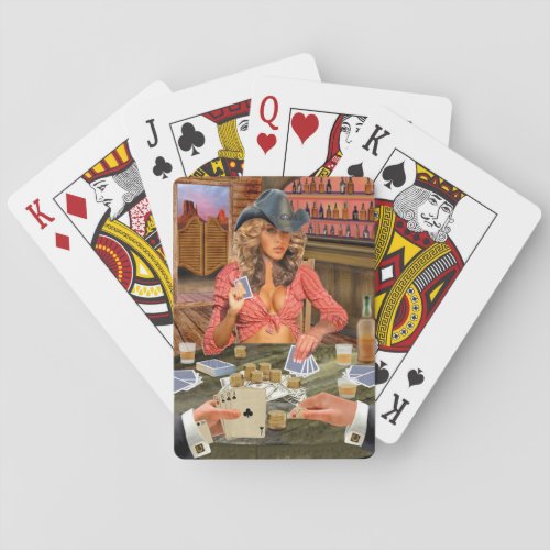 GAMBLIN COWGIRL POKER CARDS