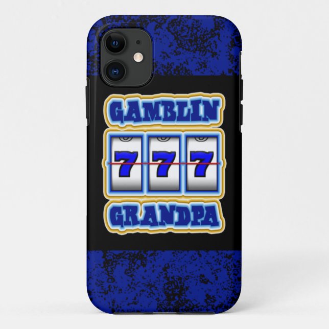 Gamblin Grandpa Case-Mate iPhone Case (Back)