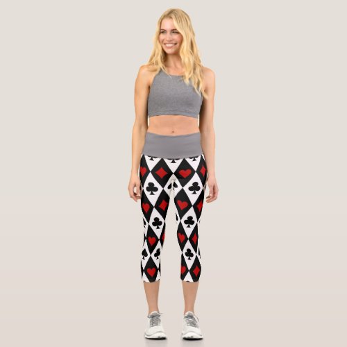 Gambling Blackjack Card Player Casino Las Vegas Capri Leggings