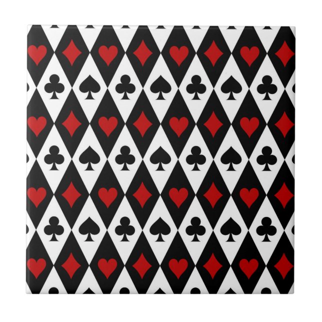 Gambling Blackjack Card Player Casino Las Vegas Ceramic Tile (Front)