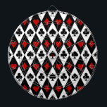 Gambling Blackjack Card Player Casino Las Vegas Dart Board<br><div class="desc">When you look at the symbols of the playing cards, such as the club, the heart, the spade or the diamond, you immediately think of games like poker or blackjack, casinos and Las Vegas. If you are a gambler, this design is made for you.</div>