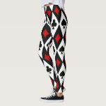 Gambling Blackjack Card Player Casino Las Vegas Leggings<br><div class="desc">When you look at the symbols of the playing cards,  such as the club,  the heart,  the spade or the diamond,  you immediately think of games like poker or blackjack,  casinos and Las Vegas. If you are a gambler,  this design is made for you.</div>