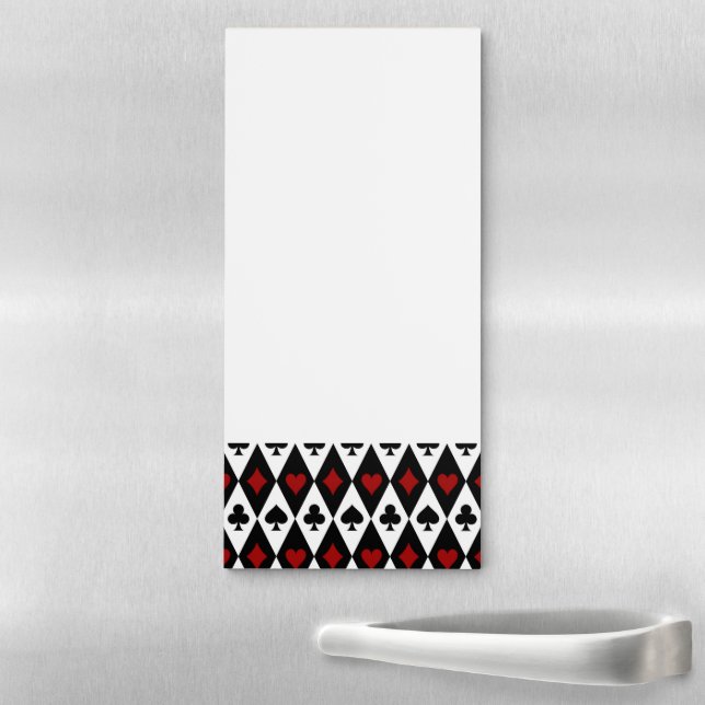Gambling Blackjack Card Player Casino Las Vegas Magnetic Notepad (In Situ)