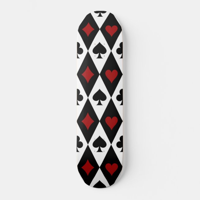 Gambling Blackjack Card Player Casino Las Vegas Skateboard (Front)