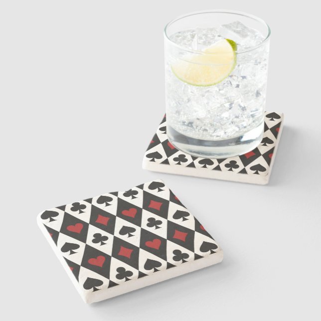 Gambling Blackjack Card Player Casino Las Vegas Stone Coaster (Side)