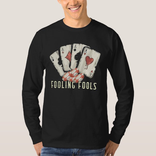 Gambling Boss Casino Poker Casino Player Card Game T-Shirt (Front)