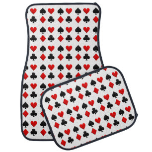 Gambling Cards Suits Car Mat