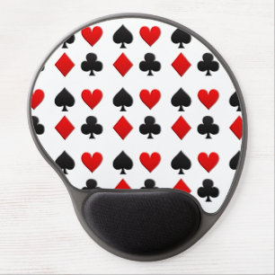 Gambling Cards Suits Gel Mouse Pad