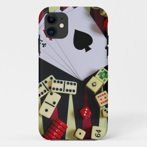 Gambling casino gaming pieces iPhone 11 case