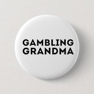 Gambling Grandma Button