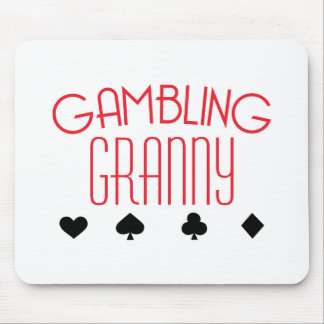 Gambling Granny Mouse Pad