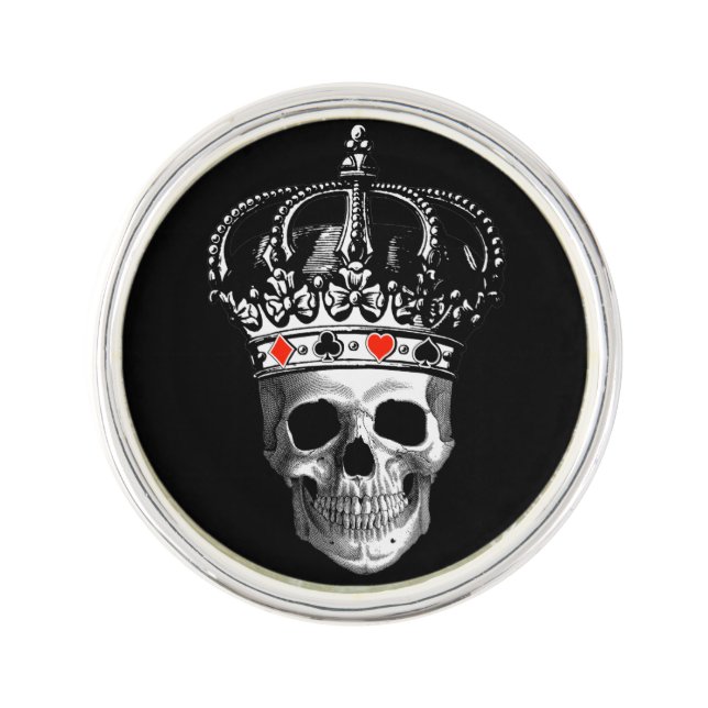 Gambling King Lapel Pin (Front)