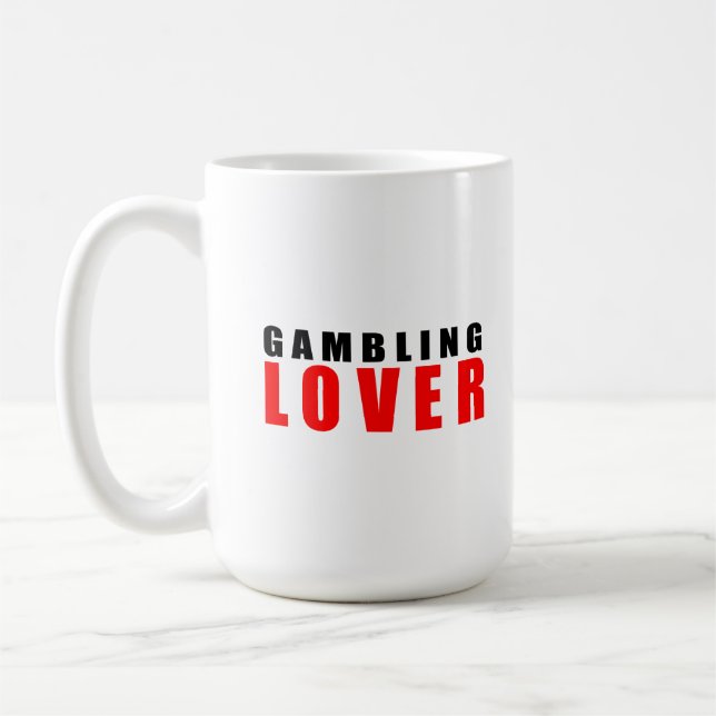 Gambling lover coffee mug (Left)