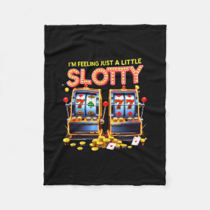 Gambling Lovers Lucky Slot Machine Casino Las Vega Fleece Blanket