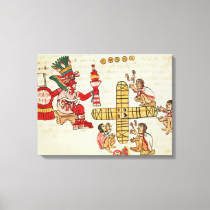 Gambling Patoli and the god Canvas Print