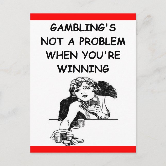 GAMBLING POSTCARD (Front)